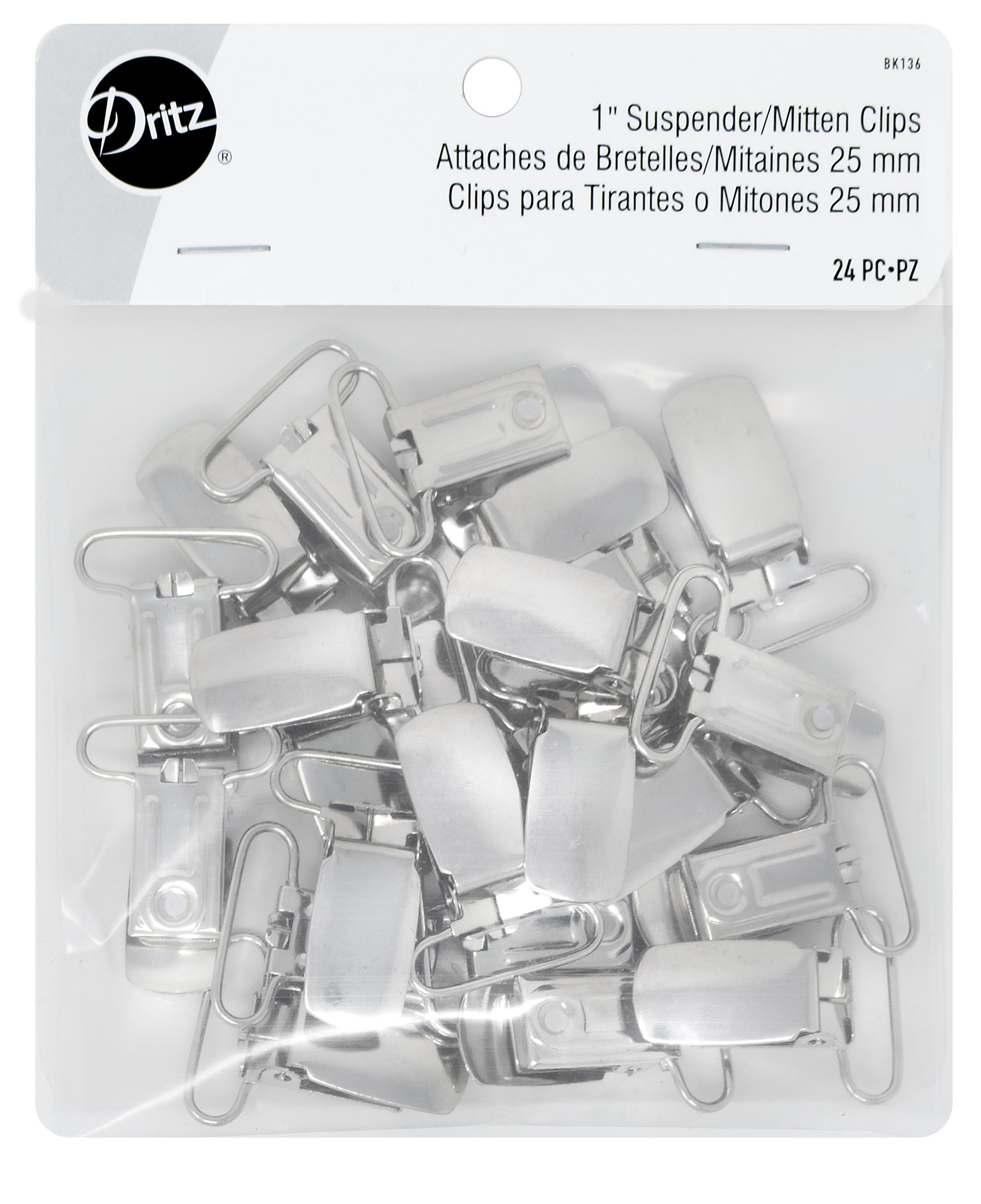 Suspender Clips Nickel