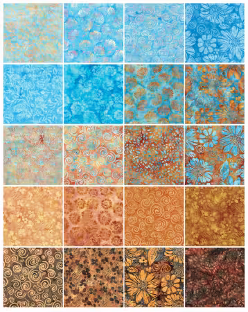10in Squares Bloom Grove 42pcs