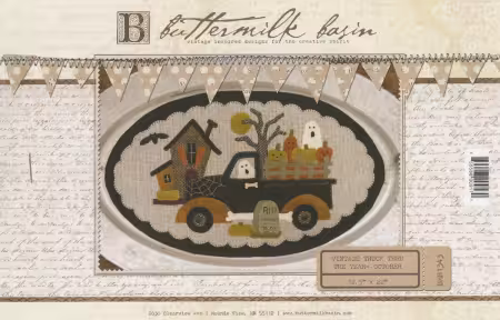 Vintage Truck Thru the Year October 12-1/2in x 22in