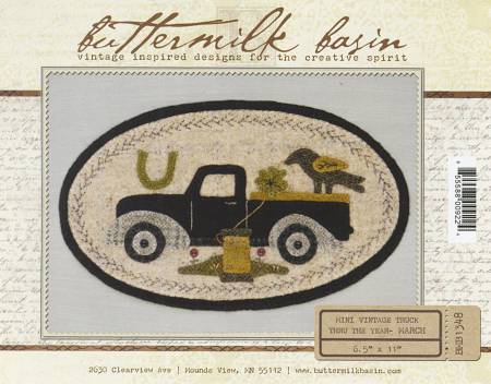 Mini Vintage Truck Thru The Year - March 6-1/2in x 11in