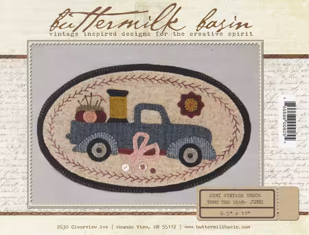 Mini Vintage Truck Thru The Year - June 6-1/2in x 11in