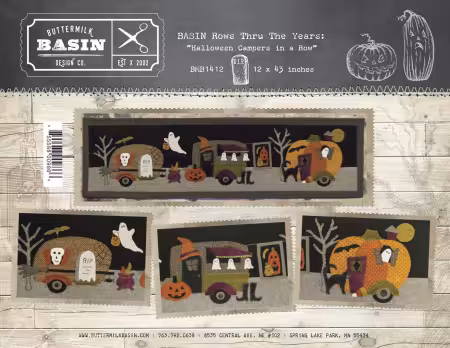 Halloween Campers In A Row