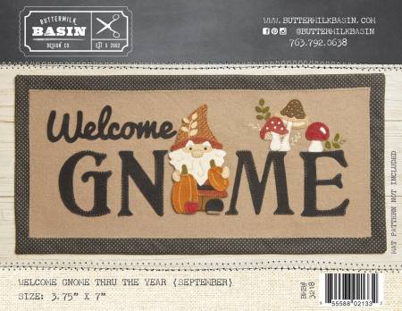 Welcome Gnome Thru the Year September
