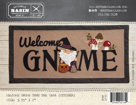 Welcome Gnome Thru the Year October