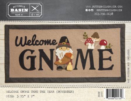 Welcome Gnome Thru the Year November
