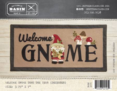 Welcome Gnome thru year December