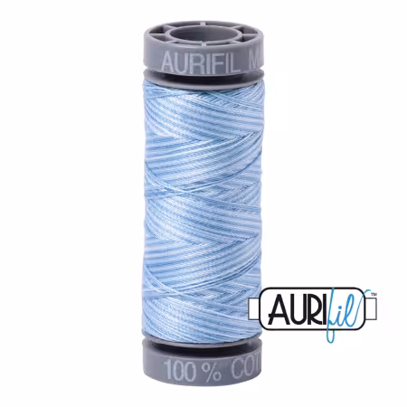 Mako Cotton Variegated Embroidery Thread 28wt 109yds Stonewashed Denim