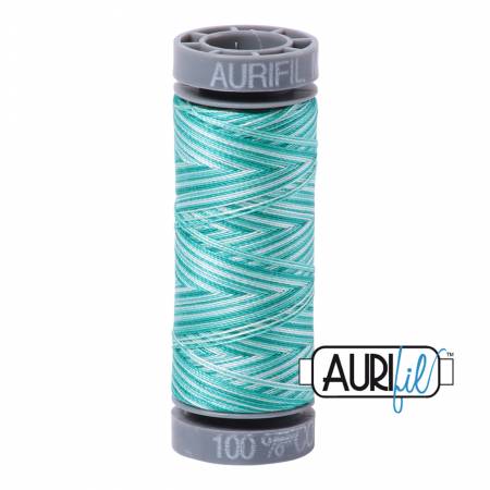 Mako Cotton Variegated Embroidery Thread 28wt 109yds Turquoise Foam