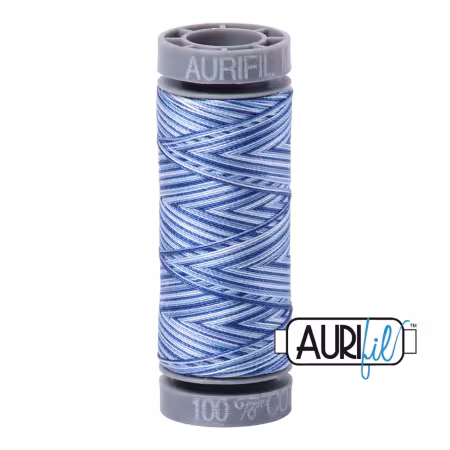 Mako Cotton Variegated Embroidery Thread 28wt 109yds Storm At Sea