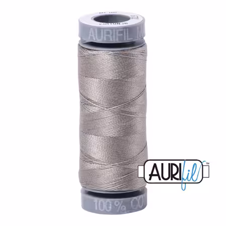 Mako Cotton Solid Embroidery Thread 28wt 109yds Earl Gray