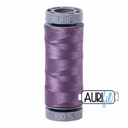 Mako Cotton Solid Embroidery Thread 28wt 109yds Plumtastic