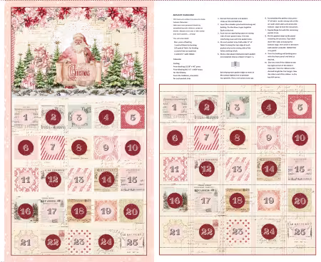 Ivory Advent Calendar Panel 36 Inch