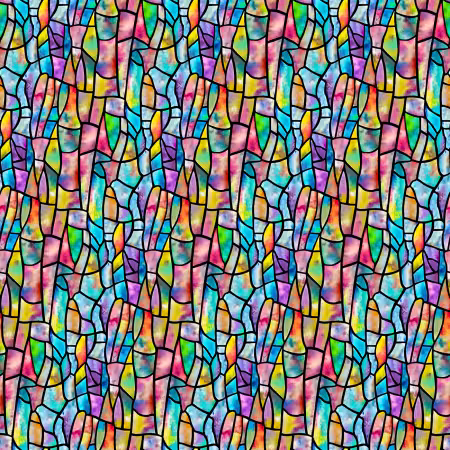 Lt. Blue Crackle Glass 10 Inch repeat