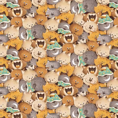 Ochre Packed Cats 8 Inch repeat