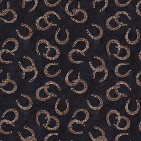Black Horseshoes 3 Inch repeat