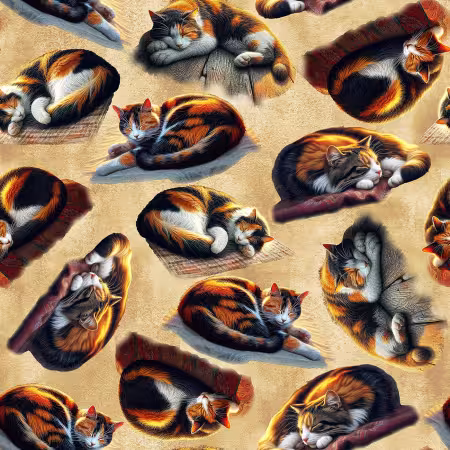 Ivory Cats 9 Inch