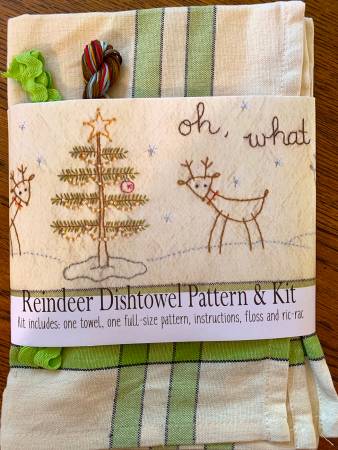 Oh! What Fun Dishtowel Pattern and Floss Kit