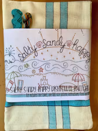 Salty Sandy Happy Dishtowel Kit