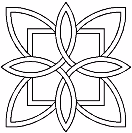 Quilt Stencil Celtic Floral Design 7in
