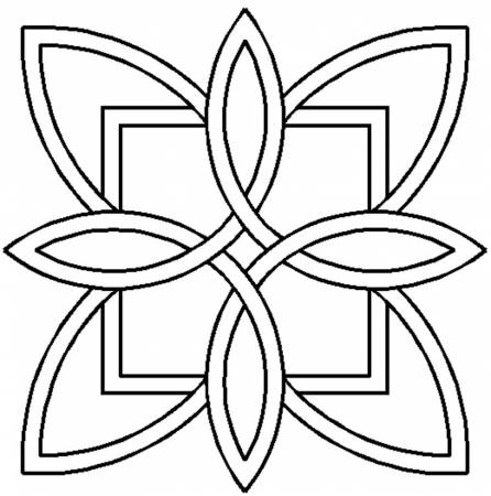 Quilt Stencil Celtic Floral Design 7in