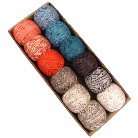 Valdani Variegated Pearl Cotton Ball Sz8 73yd Big Stitch Modern Vintage