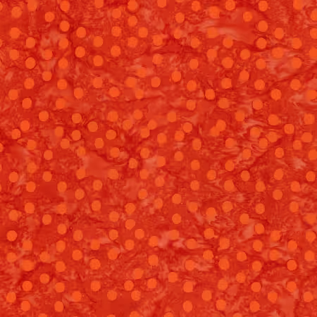 Batiks Elementals Polka Pop Chili
