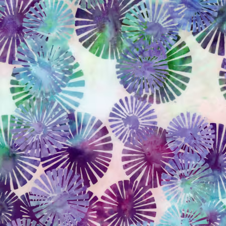 Batiks Bedazzled Poofs Lilac Mint