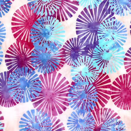 Batiks Bedazzled Poofs Prismatic Bliss