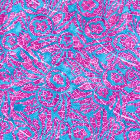 Batiks Bedazzled Roses Punch