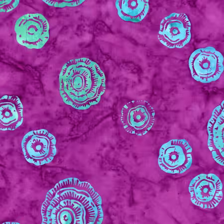 Batiks Bedazzled String Flower Purple Haze