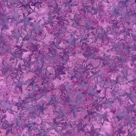 Batiks Bedazzled Leaves Grape Soda
