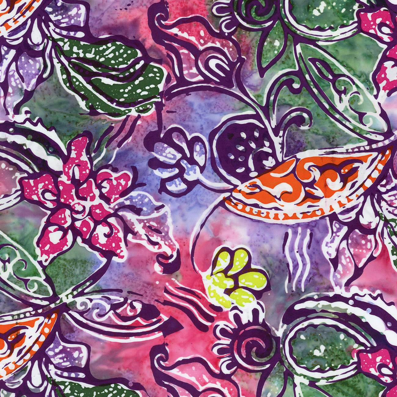 Batiks Vintage Sogan Tulip Time