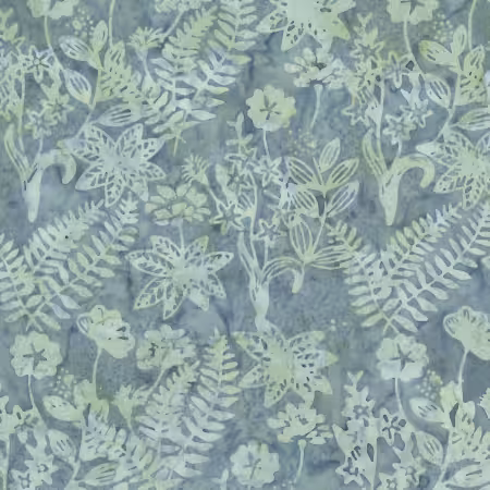 Expressions Batiks Floral Grid Adriatic Mist