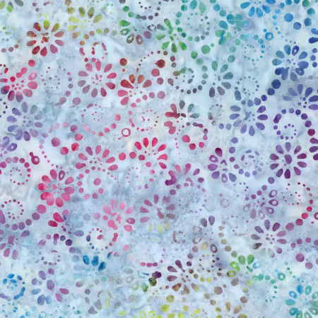 Batiks Swirl the Rainbow Disco Party
