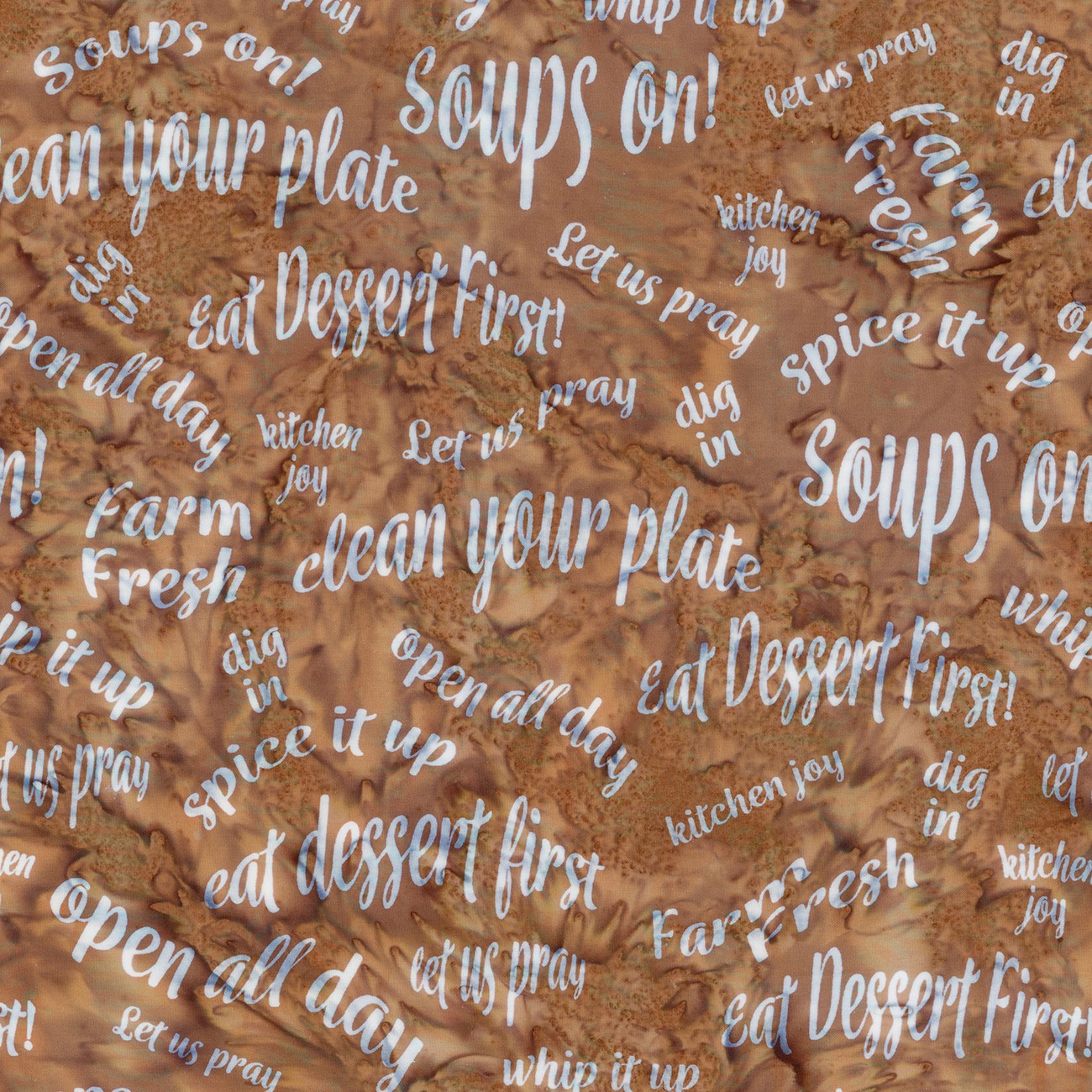 Batiks Farm to Table Mocha Me Crazy