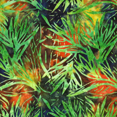 Limeade Palm Bloom Batik MM050725