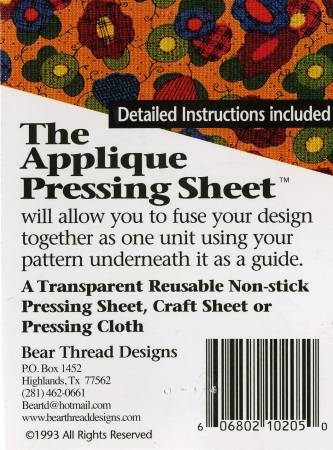 Applique Pressing Sheet 13in x 17in Rolled