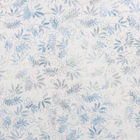 Batiks Silver Shores 107/108in Wide Back Mystic Skylight