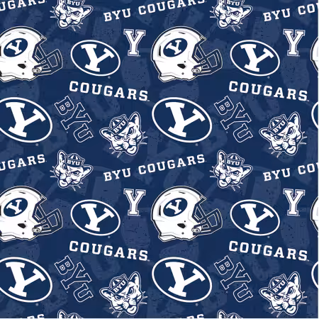 NCAA Brigham Young Tone on Tone Cotton