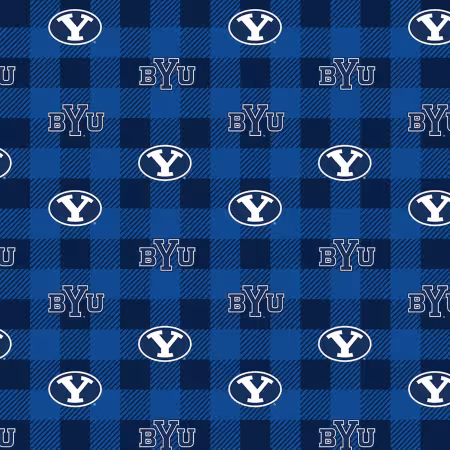 NCAA Brigham Young Buffalo Plaid Fleece