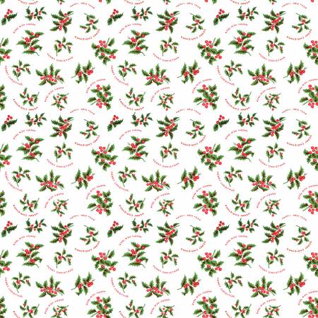 Christmas Holly White