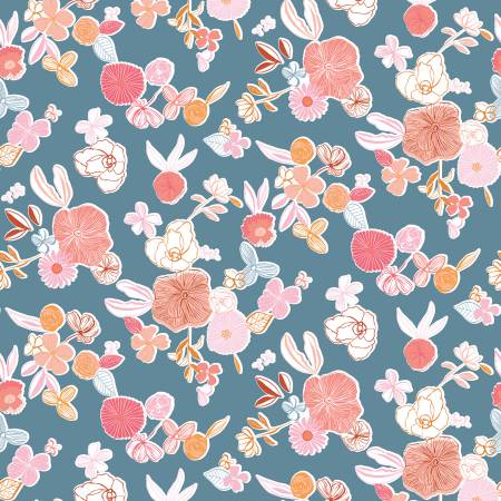 Heartsong Floral Blue