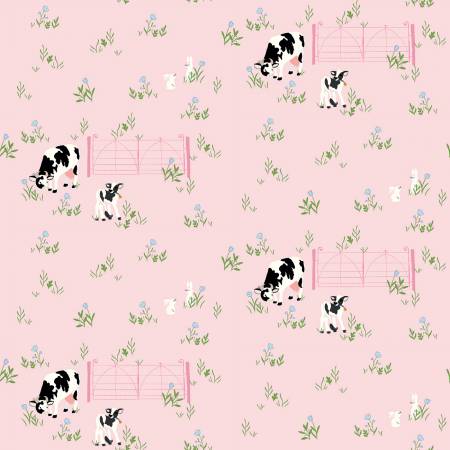 Tulip Cottage Cows and Bunnies Pink