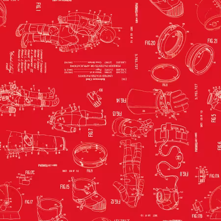 NASA Spacesuit Patent Red