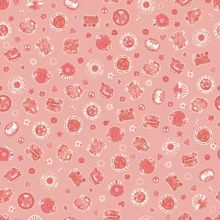 Besties Stickers Coral