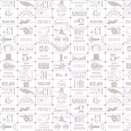 Costume Maker's Act II Ticket Grid White