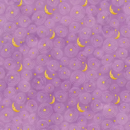 Ghoul Friends Stars and Moon Purple