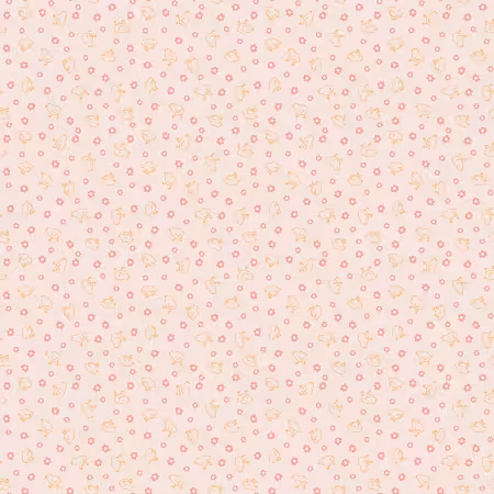 Farmer's Daughter Baby Chicks Background Coral