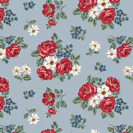 Independence Floral Blue