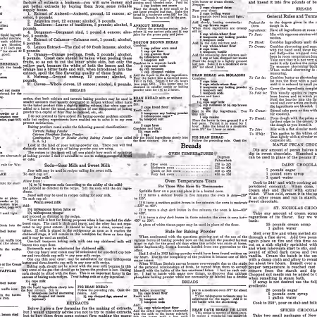 Gingerbread Recipe Text White